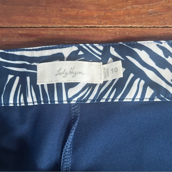 Lady Hagen Blue and White Mini Skirt - Picture 5 of 7